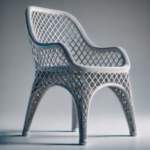 A futuristic 3D printed chair design