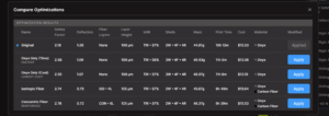 Eiger P.2 Optimization