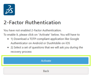 Activate 2FA