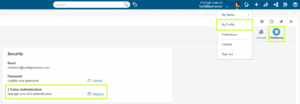 Open the 2FA Setup Wizard