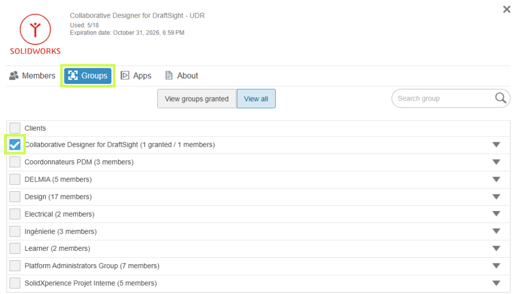 Cycle complet de gestion des rôles 3DEXPERIENCE
