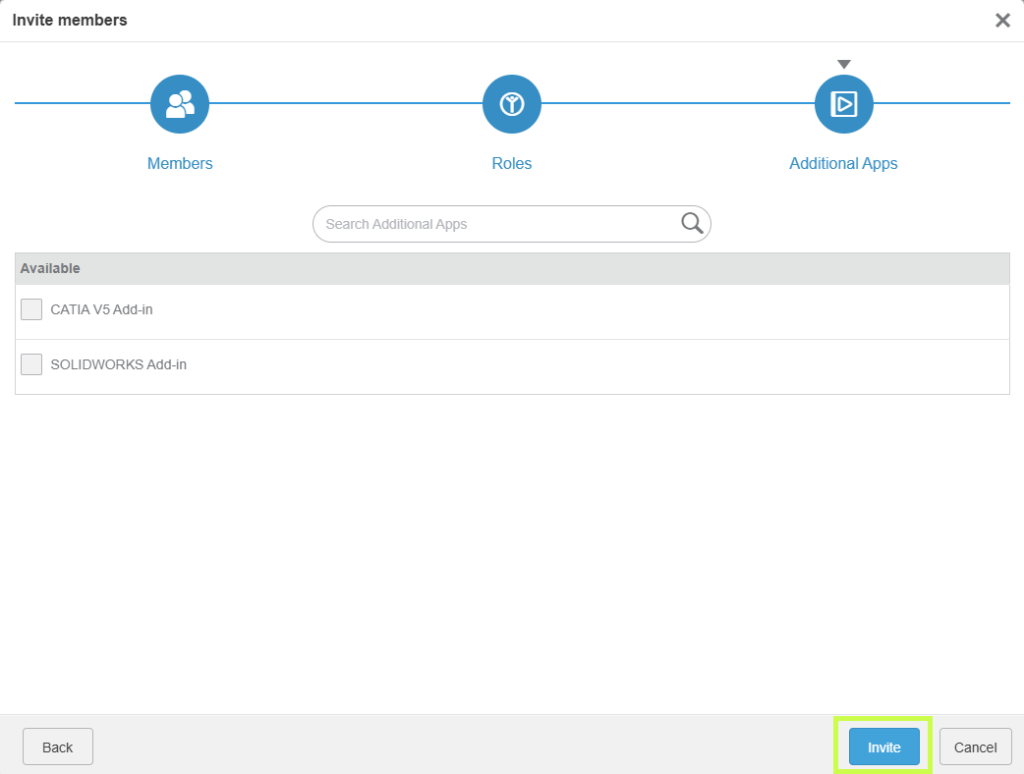 Notification de demande de rôle dans 3DEXPERIENCE