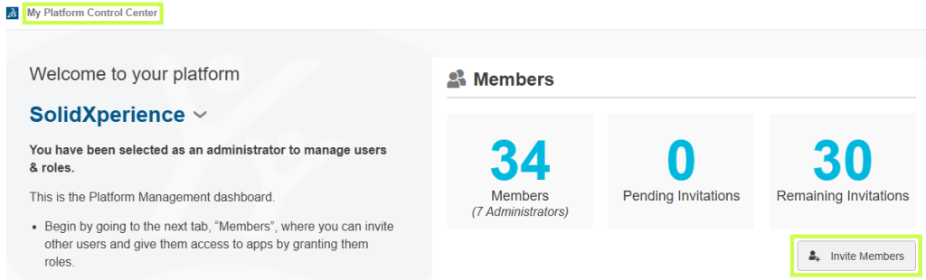 Invitation de nouveaux utilisateurs sur la plateforme 3DEXPERIENCE